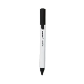 TRU RED™ Dry Erase Marker, Tank-Style, Medium Chisel Tip, Black, 4/Pack