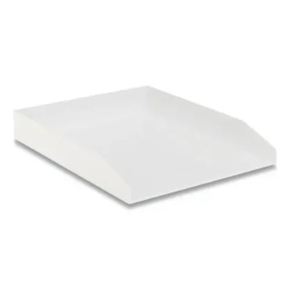 TRU RED™ Front-Load Stackable Plastic Document Tray, 1 Section, White