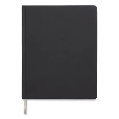 TRU RED™ Hardcover Business Journal, 1-Subject, Narrow Rule, Black Cover, 10 x 8, 96 Sheets