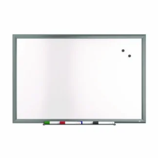 TRU RED™ Magnetic Porcelain Dry Erase Board