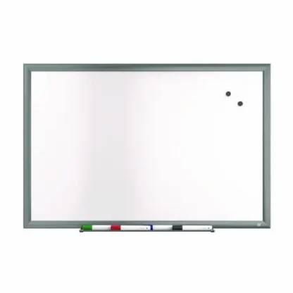 TRU RED™ Magnetic Porcelain Dry Erase Board