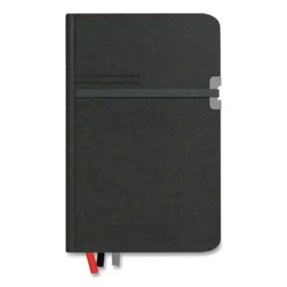 TRU RED™ Mastery Journal, 1-Subject, Narrow Rule, Black Cover, 192 Sheets, 8" x 5"
