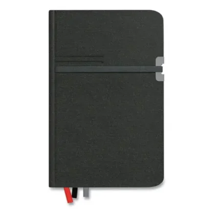 TRU RED™ Mastery Journal, 1-Subject, Narrow Rule, Black Cover, 192 Sheets, 8" x 5"