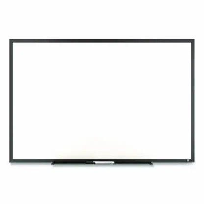TRU RED™ Melamine Dry Erase Board, 3 ft x 2 ft, White Surface, Black Aluminum Frame