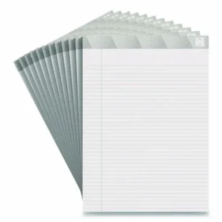 TRU RED™ Notepads, Narrow Rule, 12-Pack, 8.5" x 11.75", 50 Sheets per Pad