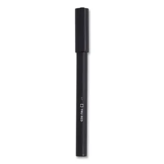 TRU RED™ Quick Dry Gel Pen, Medium Point (0.7 mm), Black Ink, Black Barrel, Dozen