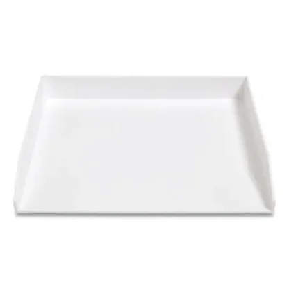 TRU RED™ Side-Load Stackable Plastic Document Tray, Letter-Size, White