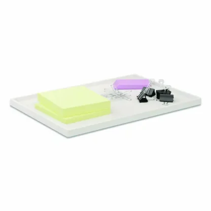 TRU RED™ Slim Stackable Plastic Tray, White