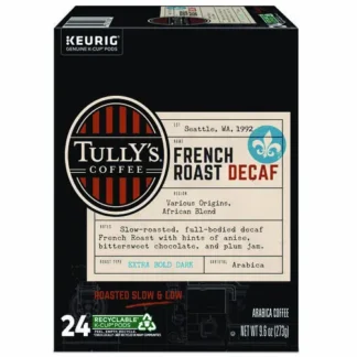 Tully's Coffee® French Roast Decaf Coffee K-Cups, 24/Box