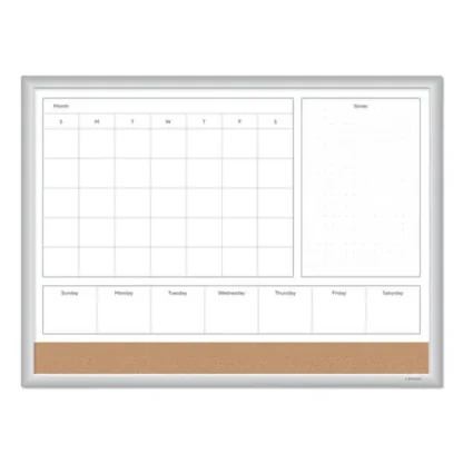 U Brands 4N1 Magnetic Dry Erase Combo Board