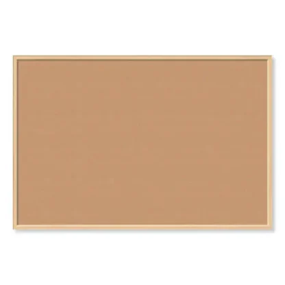 U Brands Cork Bulletin Board, 72" x 48", Tan Surface, Birch Finished Wood Frame