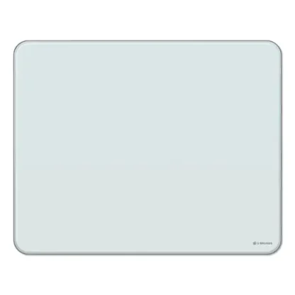 U Brands Cubicle Glass Dry Erase Board, 20" x 16", White Surface