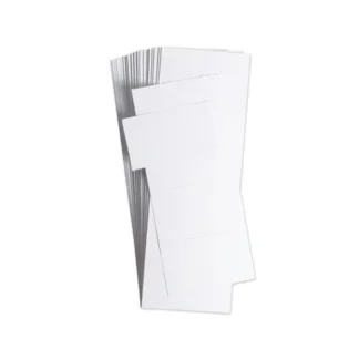 U Brands Data Card Replacement, 3 x 1.75, White, 500/Pack