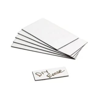 U Brands Dry Erase Magnetic Tape Strips, White, 25/Pack