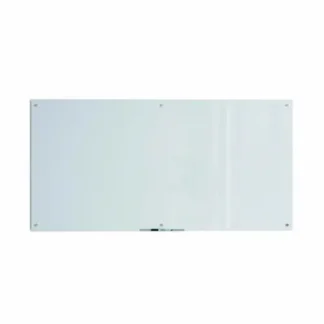 U Brands Glass Dry Erase Board, White Surface, 72" x 36" (Actual Size: 70" x 35")