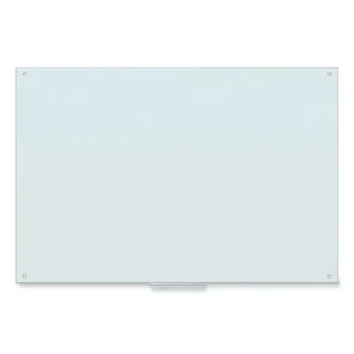 U Brands Glass Dry Erase Board, 72" x 48", White Surface