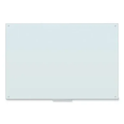U Brands Glass Dry Erase Board, 72" x 48", White Surface