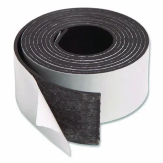 U Brands Magnetic Adhesive Tape Roll, 1" x 4 ft, Black