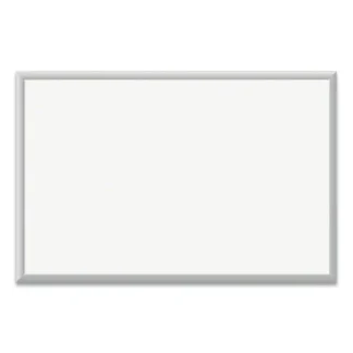 U Brands Magnetic Dry Erase Board with Aluminum Frame, 36" x 24", White Surface, Satin Aluminum Frame