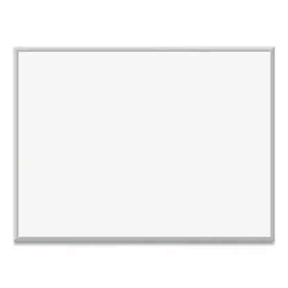 U Brands Magnetic Dry Erase Board with Aluminum Frame, 48" x 36" (Actual Size: 47" x 35"), White Surface, Satin Aluminum Frame