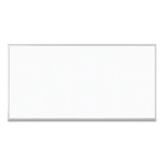 U Brands Magnetic Dry Erase Board with Aluminum Frame, White Surface, Satin Aluminum Frame