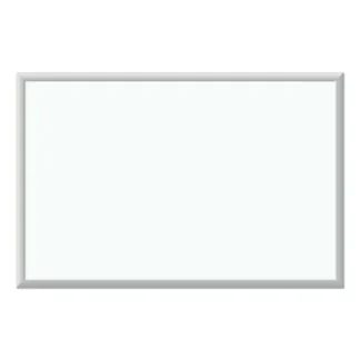 U Brands Melamine Dry Erase Board, White Surface, Satin Aluminum Frame, 36" x 24" (Actual Size: 35" x 23")