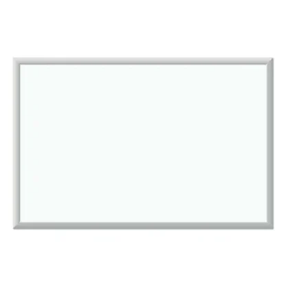 U Brands Melamine Dry Erase Board, White Surface, Satin Aluminum Frame, 36" x 24" (Actual Size: 35" x 23")