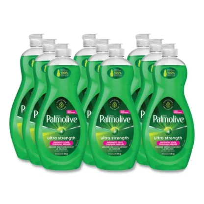 Ultra Palmolive® Dishwashing Liquid, Ultra Strength, Original Scent, 20 oz Bottle, 9/Ctn