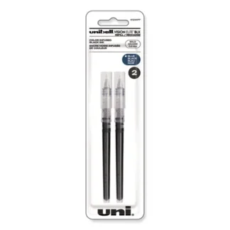 uniball® Refill for Vision Elite Roller Ball Pens, Bold Conical Tip, Assorted Ink Colors, 2/Pack