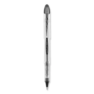 uniball® VISION ELITE Hybrid Gel Pen, Bold Point, 0.8 mm, Black Ink, White/Black/Clear Barrel