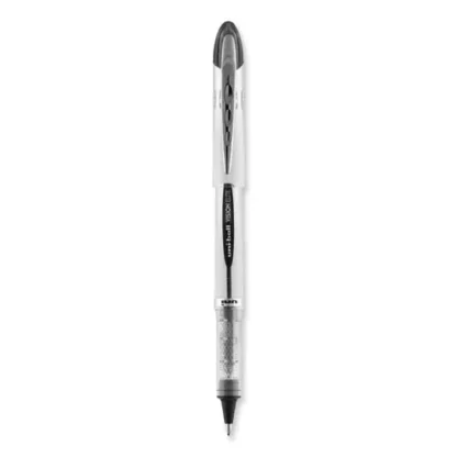 uniball® VISION ELITE Hybrid Gel Pen, Bold Point, 0.8 mm, Black Ink, White/Black/Clear Barrel
