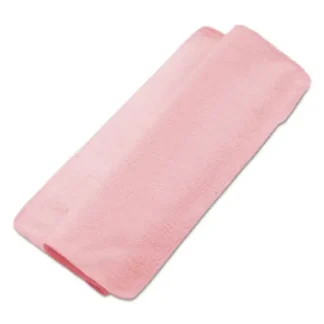 Unisan Lightweight Microfiber Cleaning Cloths, Red, 16x16