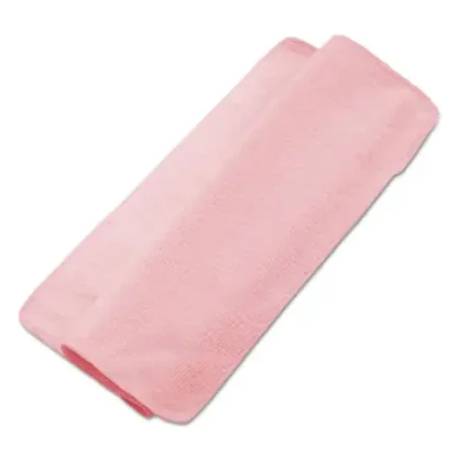 Unisan Lightweight Microfiber Cleaning Cloths, Red, 16x16