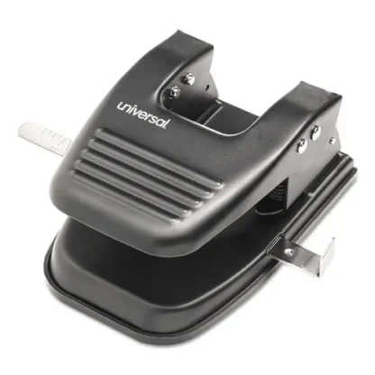 Universal® 30-Sheet Two-Hole Punch, 9/32" Holes, Black