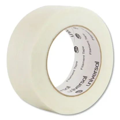 Universal® 350# Premium Filament Tape, 3" Core, Clear