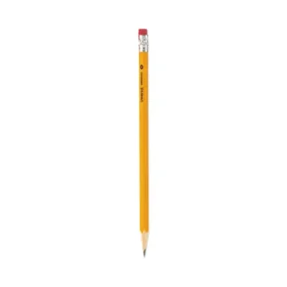 Universal™ #2 Woodcase Pencil, HB (#2), Black Lead, Yellow Barrel, Dozen