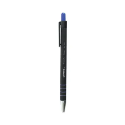 Universal™ Ballpoint Pen, Retractable, Medium 1 mm, Blue Ink, Blue Barrel, Dozen