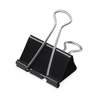Universal® Binder Clip Zip-Seal Bag Value Pack, Mini, Black/Silver, 144/Pack