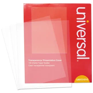 Universal® Black and White Laser Printer Transparency Film, 8.5 x 11, 100/Pack