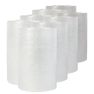 Universal® Bubble Packaging, 0.19" Thick, 24" x 50 ft, Perforated Every 24", Clear, 8/Carton