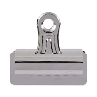 Universal® Bulldog Clips, Jumbo, Nickel, 12/Pack