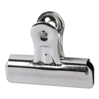 Universal® Bulldog Clips, Medium, Nickel, 36/Pack