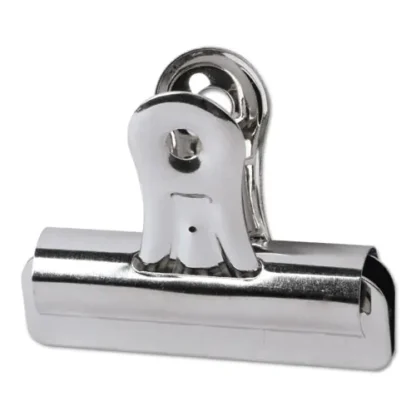 Universal® Bulldog Clips, Medium, Nickel, 36/Pack