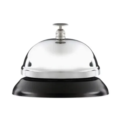 Universal® Call Bell, Brushed Nickel, 3.38" Diameter
