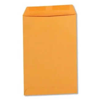 Universal® Catalog Envelope, 28 lb Kraft, #1, Square Flap, Gummed Closure, 6 x 9, Brown Kraft, 100/Box
