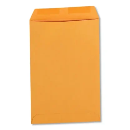 Universal® Catalog Envelope, 28 lb Kraft, #1, Square Flap, Gummed Closure, 6 x 9, Brown Kraft, 100/Box