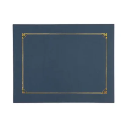 Universal® Certificate/Document Cover, Navy, 6/Pack