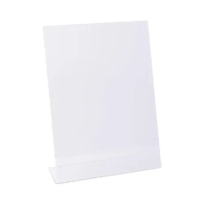 Universal® Clear L-Style Freestanding Frame, 8.5 x 11 Insert, 3/Pack