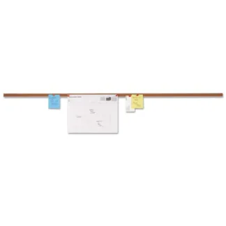 Universal® Cork Bulletin Bar, 1" x 48", Brown/Silver