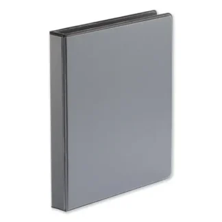 Universal® Deluxe Easy-to-Open D-Ring View Binder, 3 Rings, 1" Capacity, 11 x 8.5, Black